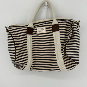 Sloane Ranger Denim Duffel Bag Striped